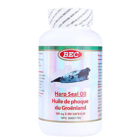 BEC Harp Seal Oil Omega-3 500mg 200capsules