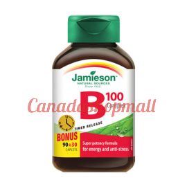 Jamieson Vitamin B100 Complex Timed Release 120 caplets