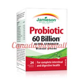 Jamieson 60 Million Probiotic 24 tablets .