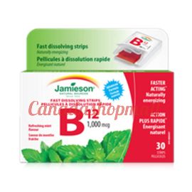 Jamieson Vitamin B-12 Fast Dissolving Strips 0.06 LB 