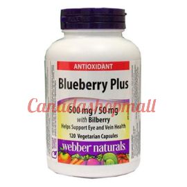 Webber Naturals - Blueberry Plus with Bilberry 500 mg/50 mg 120 Vegetarian caps