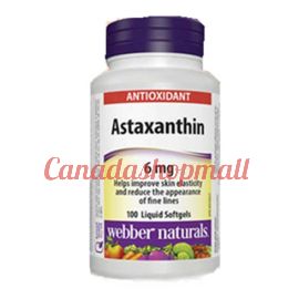 Webber Naturals - Astaxanthin 6 mg 100 softgels