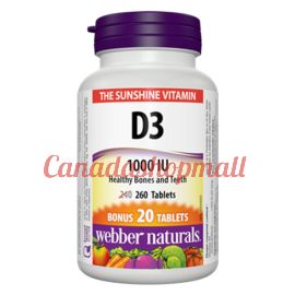 Webber Naturals Vitamin D 1000 IU 260 tablets