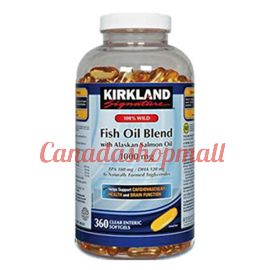 Kirkland Signature 100% Wild Fish Oil Blend with Alaskan Salmon Oil 1000 mg 360 softgels