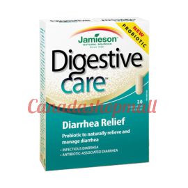 Jamieson Digestive Care Diarrhea Relief 30capsules.