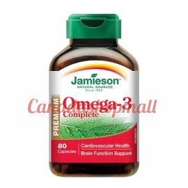 Jamieson Omega-3 Complete 1000mg Premium 80capsules.