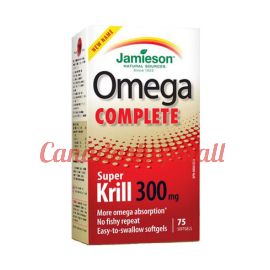 Jamieson omega complete krill 300 mg 75 softgels