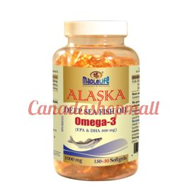 Maplelife Alaska Deep Sea Fish Oil 1000 mg 180 softgels