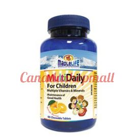 Maplelife MultiDaily For Children 90 chewable tablets