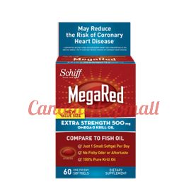 MegaRed Extra Strength Omega-3 Krill Oil 500 mg 60 softgels