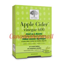 New Nordic apple cider vinegar 600 60coated tablets