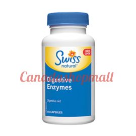 Swiss Naturals Digestive Enzymes 500mg 60 capsules.