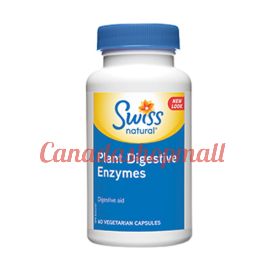 Swiss Naturals Plant Digestive Enzymes 60 vegetable capsules.