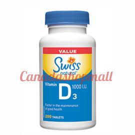 Swissnatural Vitamin D3 1000 I.U.200 tablets